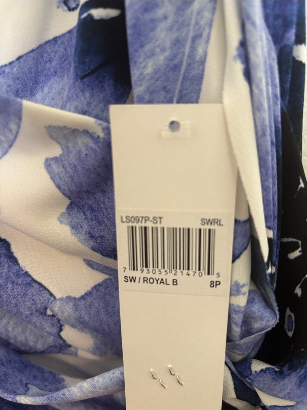 Blue Floral Wrap Maxi Dress - Picture 4 of 4